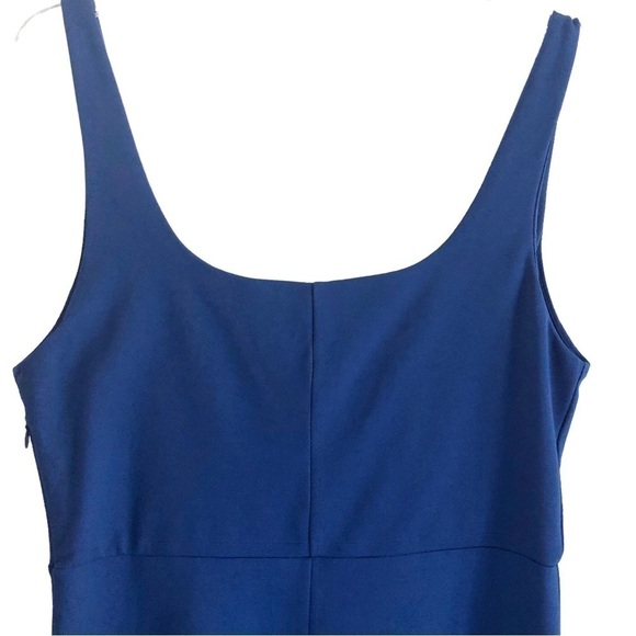 Socialite Cobalt Blue Square Neck Midi Dress NWOT XL - Picture 3 of 8